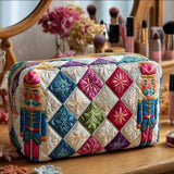 Beauty case a fiori con soldatino natalizio