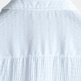 Camicia estiva da uomo in tinta unita con taschino