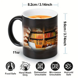 Tazza termica magica in ceramica con motivo libreria