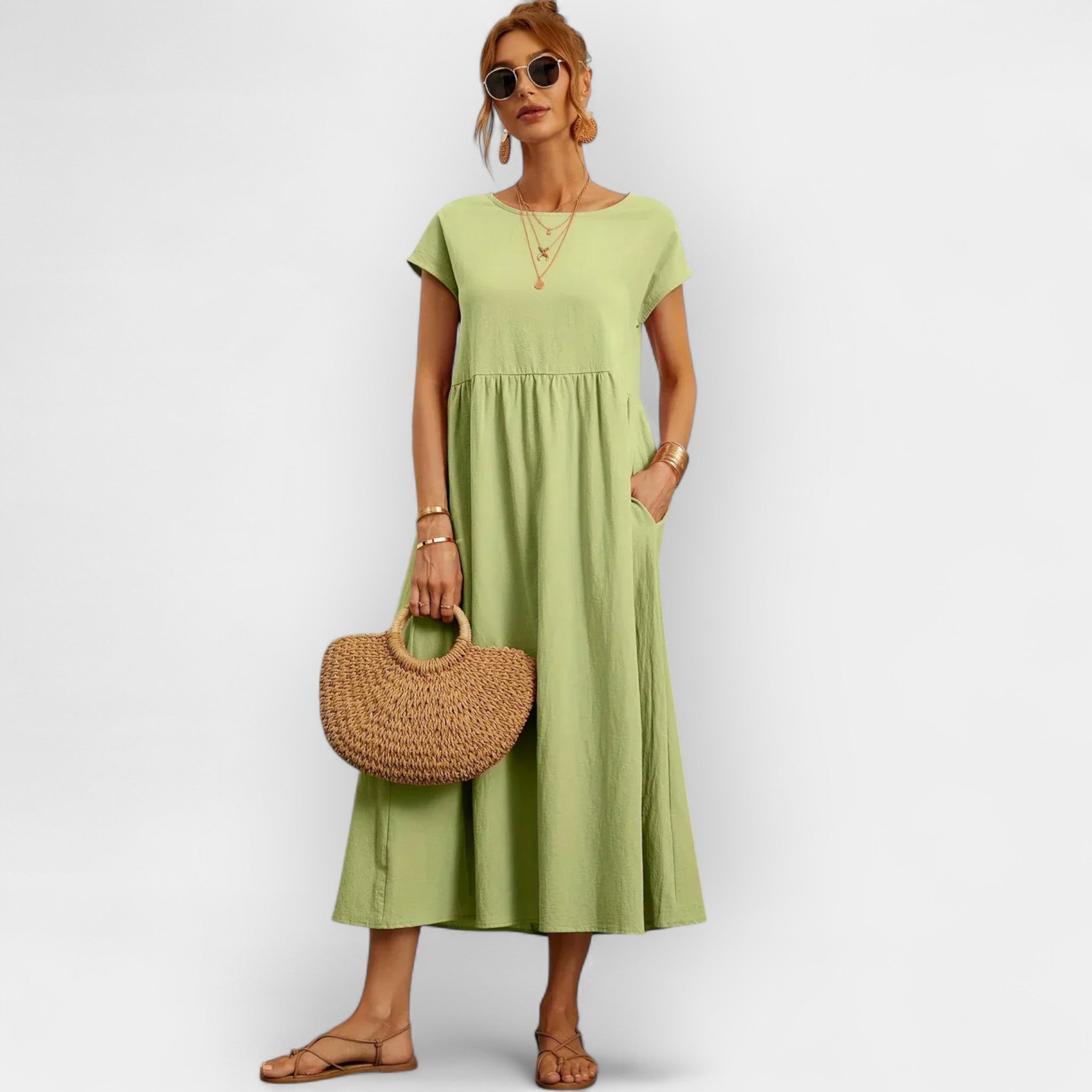Abiti leggeri in cotone con tasche