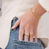 Bracciale dorato Mykonos