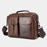 Oliviero™ - Borsa a spalla retrò squadrata