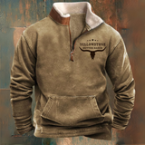 RODEO - Giacca in pile con mezza zip per l'autunno e l'inverno