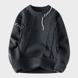 Maglione premium con finiture a coste
