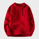 Maglione premium con finiture a coste
