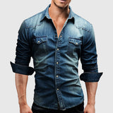 Ivan - Camicia con abbottonatura testurizzata