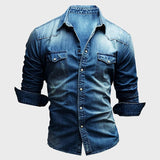 Ivan - Camicia con abbottonatura testurizzata