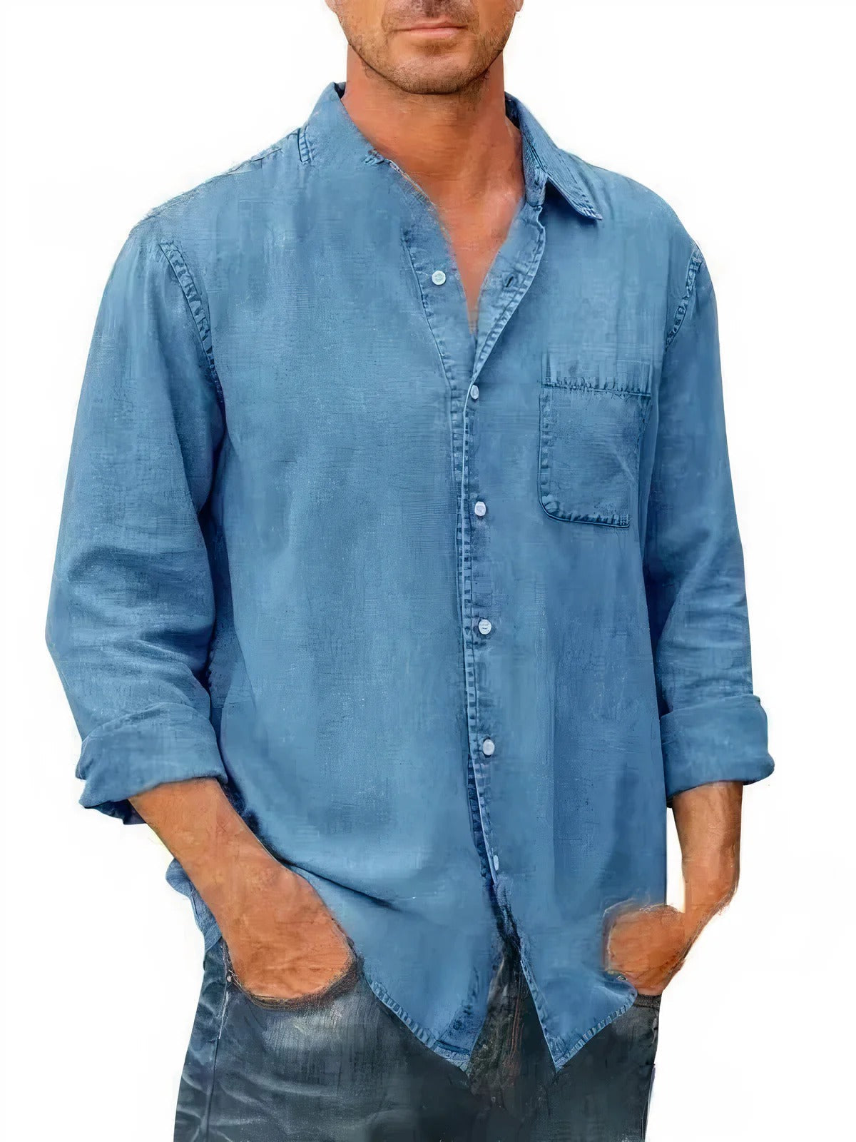Domenico - Camicia lunga in denim