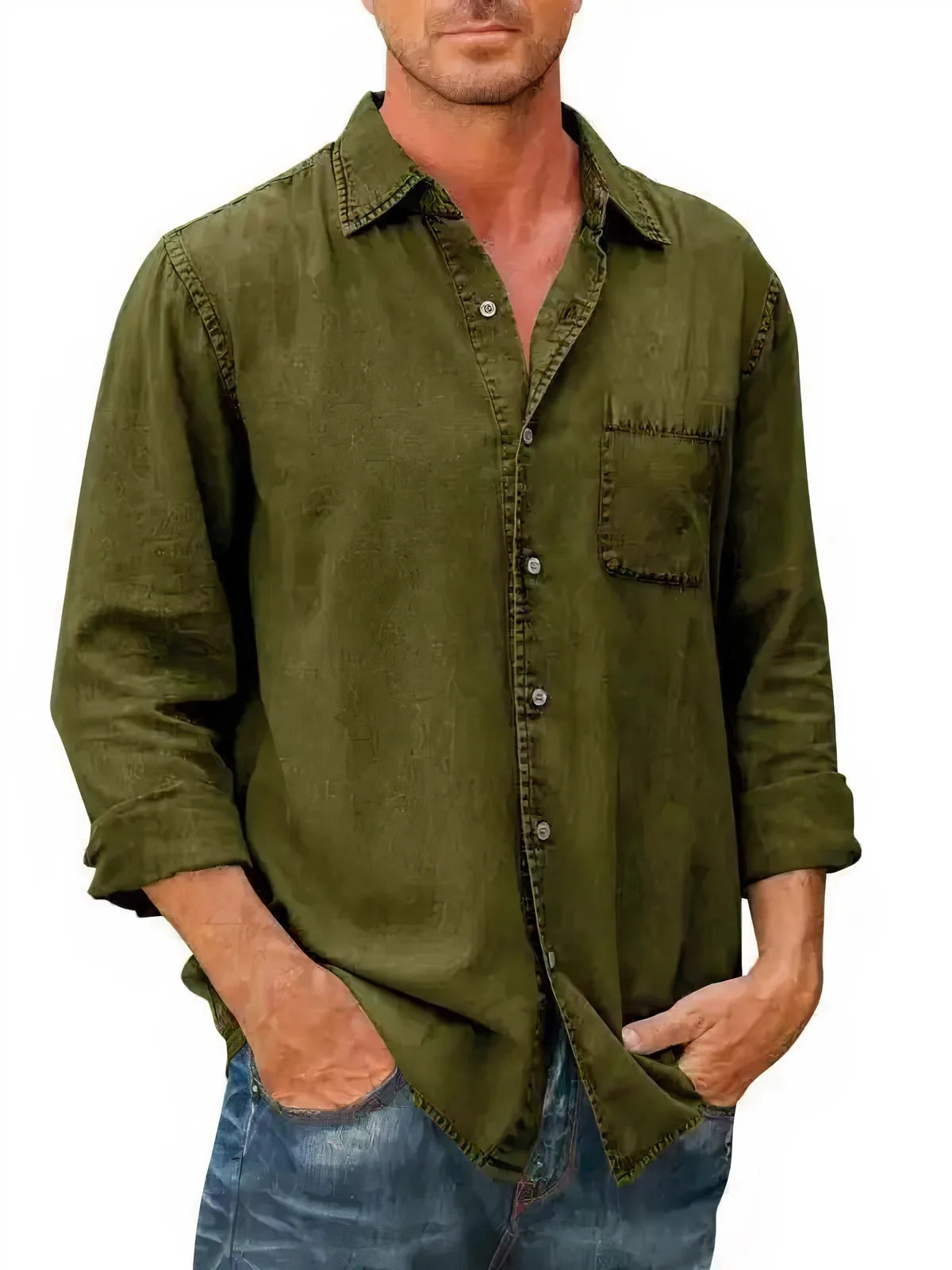 Camicia - Misto denim lunga