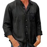 Camicia - Misto denim lunga