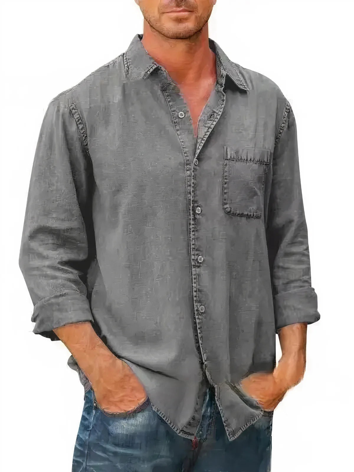 Domenico - Camicia lunga in denim