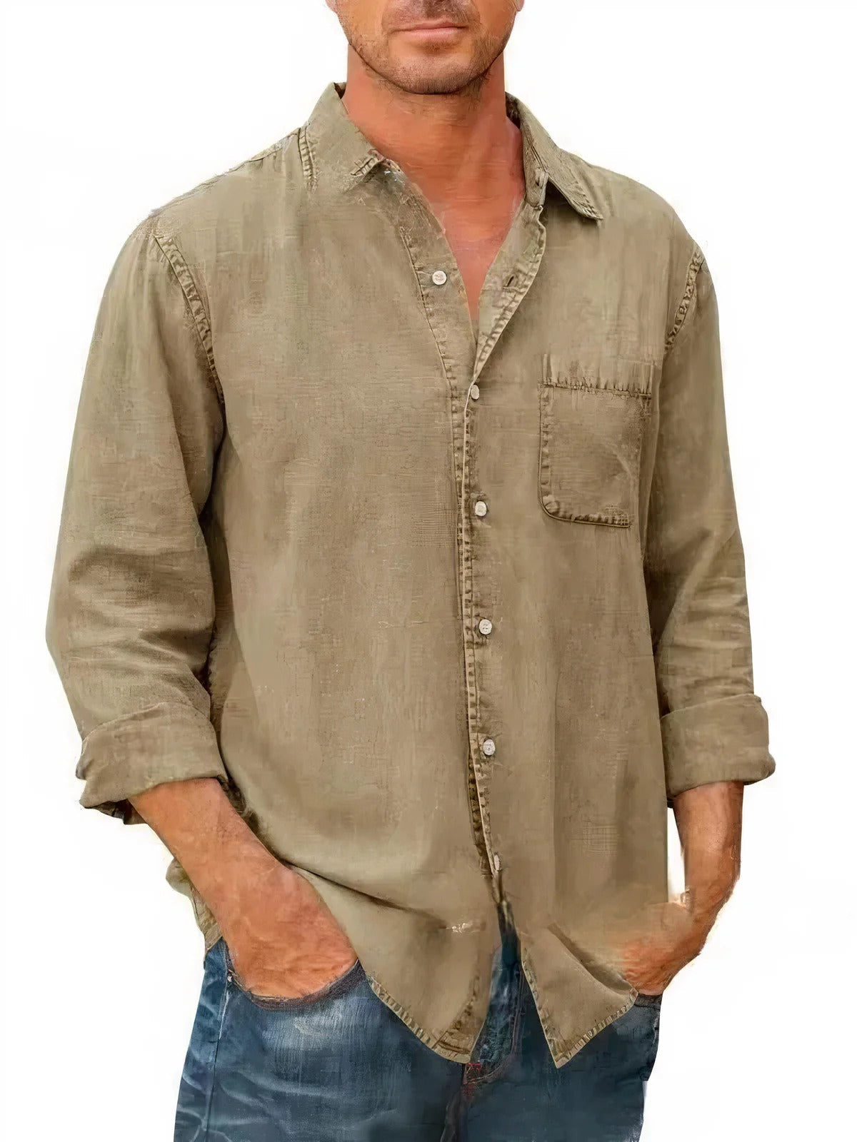 Camicia - Misto denim lunga