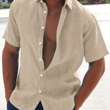 Matteo - Camicia in misto leggero a maniche corte