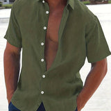 Matteo - Camicia in misto leggero a maniche corte