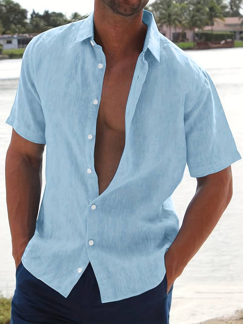 Camicia - Misto leggero a maniche corte