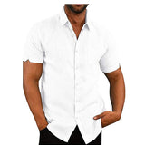 Camicia - Misto leggero a maniche corte