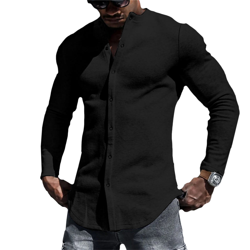 Dario - Camicia casual in misto morbido
