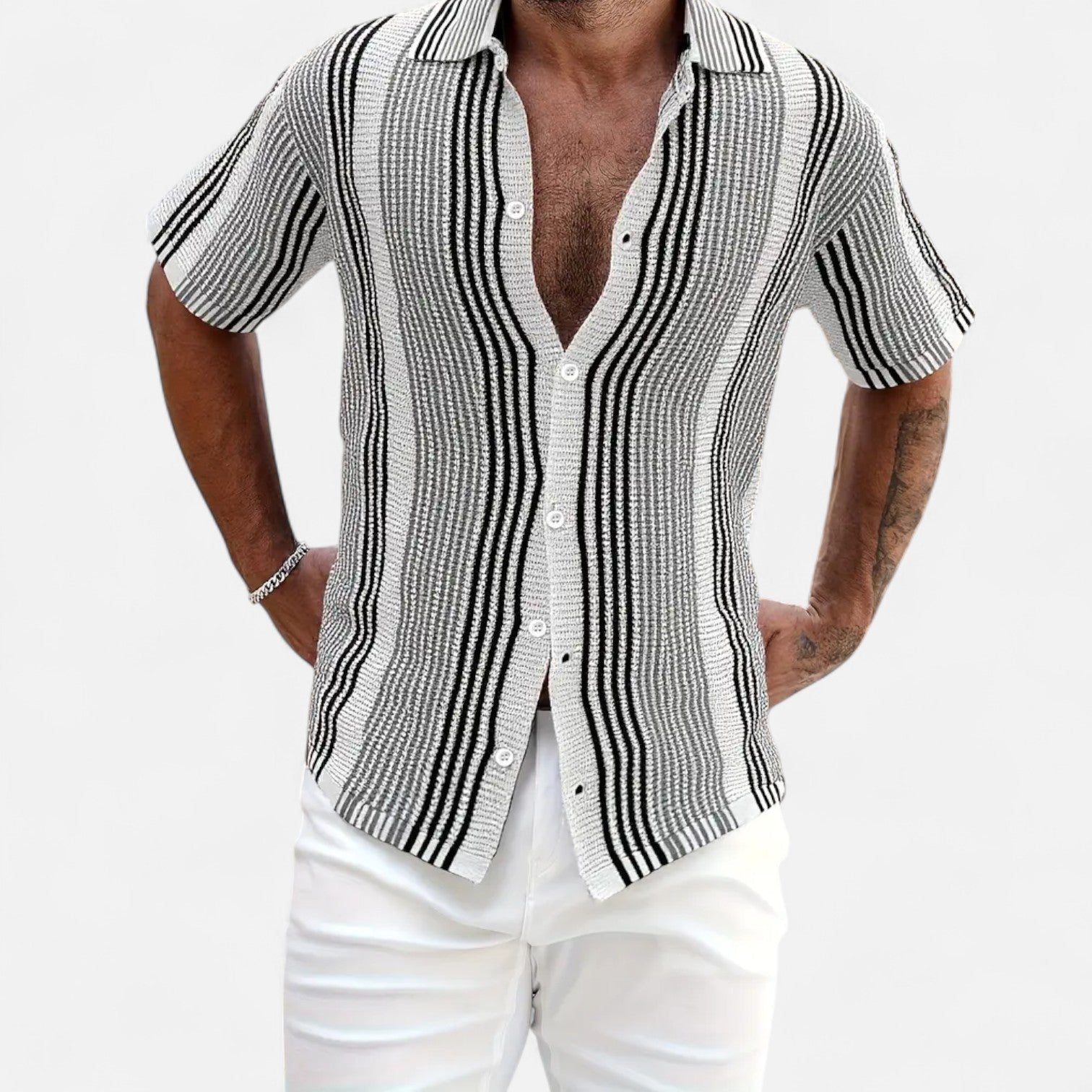 Tommaso - Camicia leggera a righe