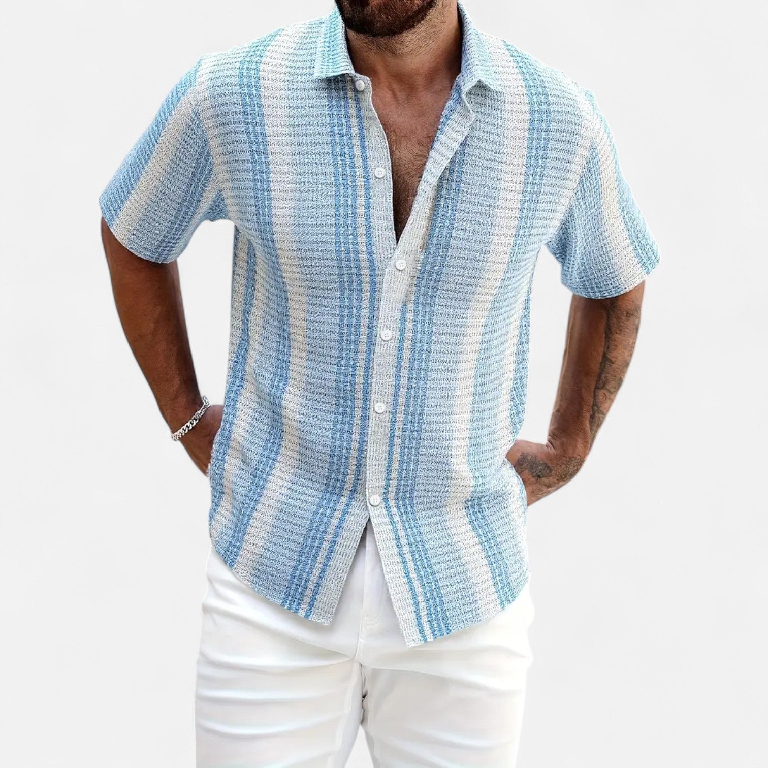Tommaso - Camicia leggera a righe