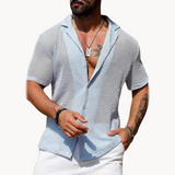Alessandro - Camicia a maniche corte in rete