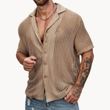 Camicia a maniche corte - Rete traforata