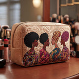 Beauty case trapuntato con cuori dell'amicizia
