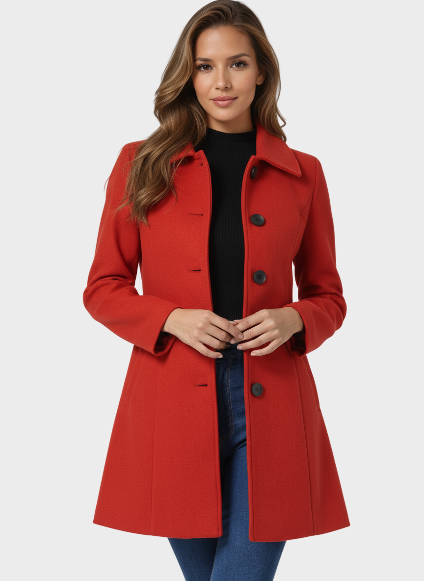 Giuseppina - Trench invernale da donna a un bottone