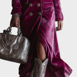 Vera - Abito blazer lungo in velour