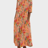 Emma - Abito midi ampio e leggero a fiori