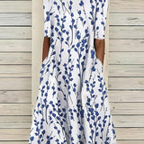Eva - Abito midi con fiori marini