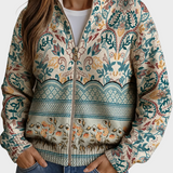 Sibilla™ - Stampa vintage con bordo floreale botanico