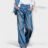 Jeans a gamba larga di alta qualità
