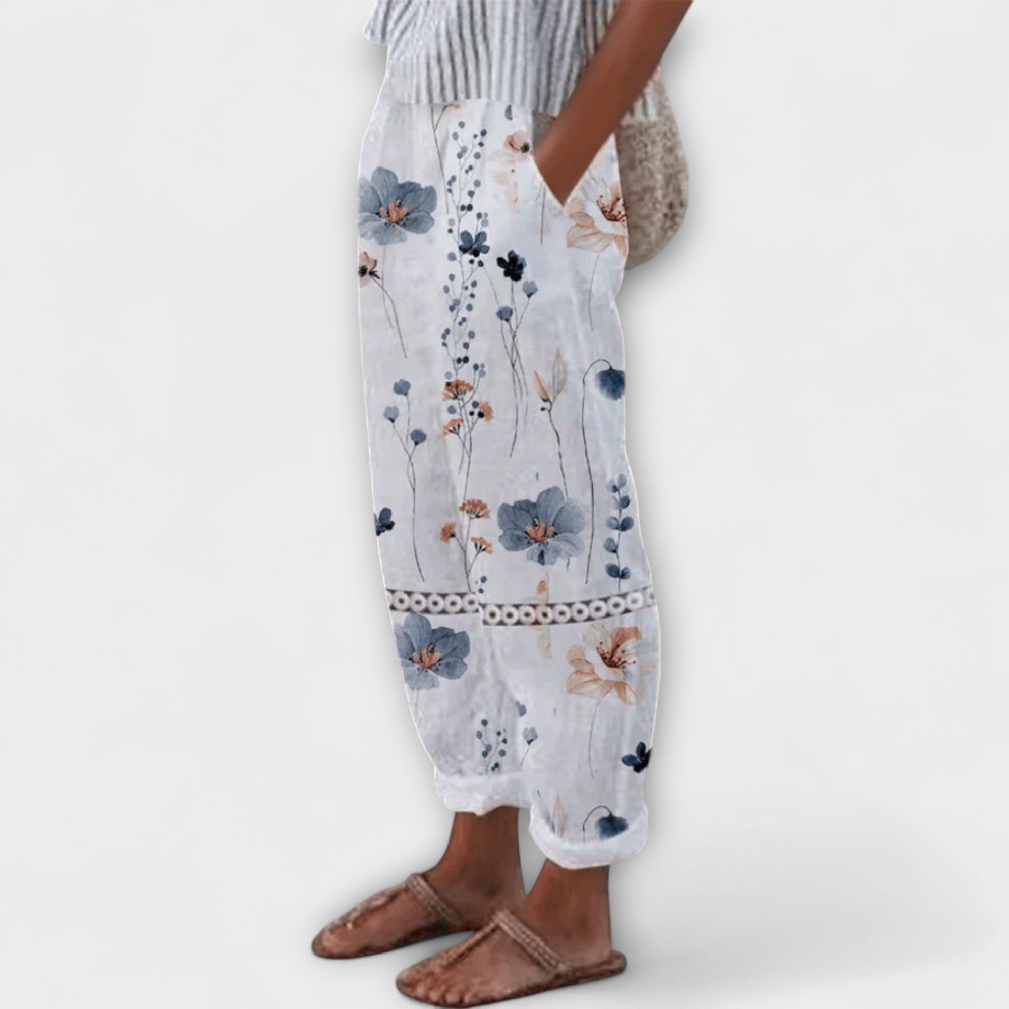 Gisella - Pantaloni ampi con fantasia vivace