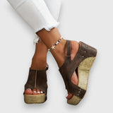 Mia - Sandali vintage con plateau