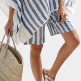 Salomè - Completo a righe blusa e shorts