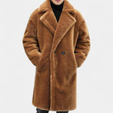 Patrizio - Cappotto invernale teddy con revers