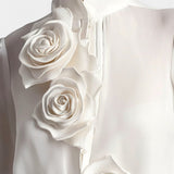 T-shirt con rose 3D