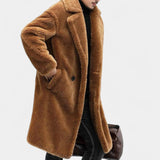 Patrizio - Cappotto invernale teddy con revers