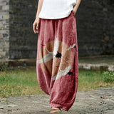 Giacomina - Pantaloni larghi con uccello rosa