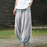 Albertina - Pantaloni larghi grigio chiaro