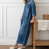Felicita - Tuta in denim di cotone