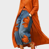 Daniela - Abito in lino e completo in denim a fiori