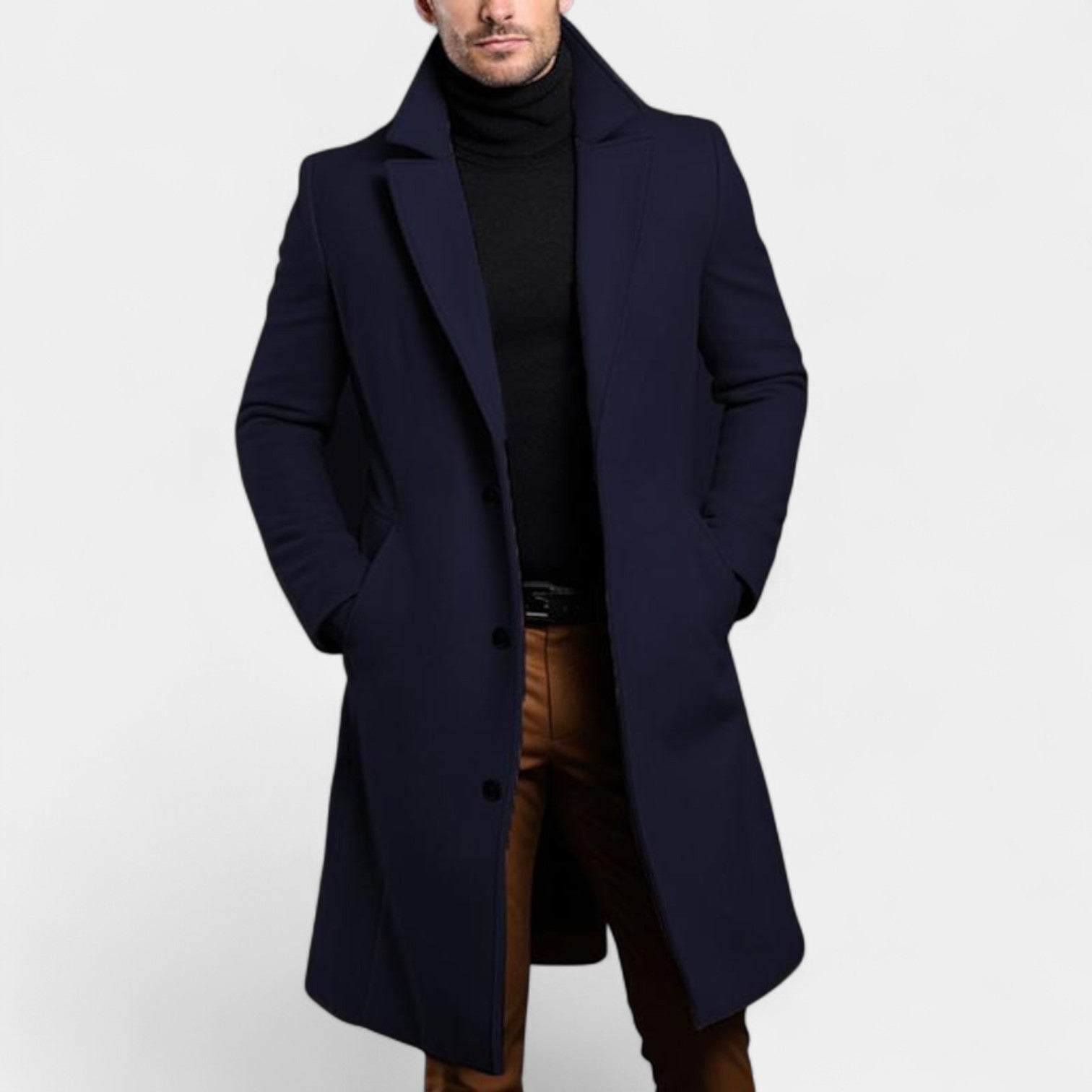Adamo - Cappotto elegante da uomo con revers