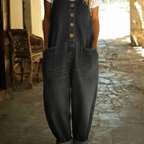 Paolina - Tuta in denim vintage lavato